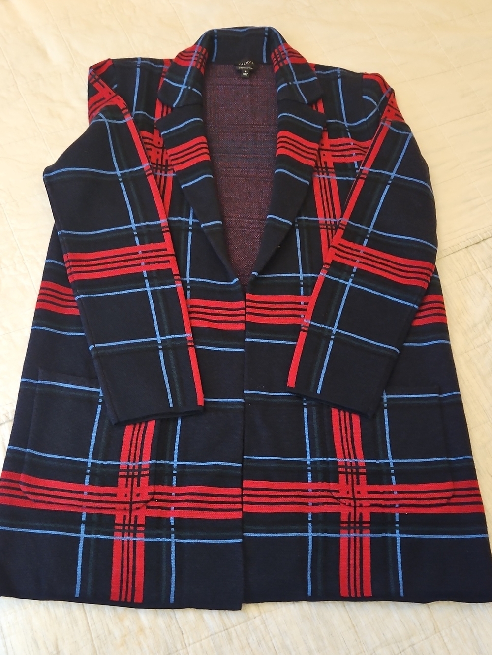 TALBOTS Q00% Merino Wool Cardigan